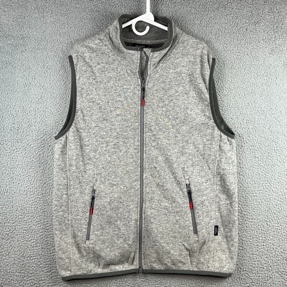 Holebrook Other - Holebrook Sweden Vest Men's XXL Heather Grey Wool Blend Full Zip Zipped Pockets